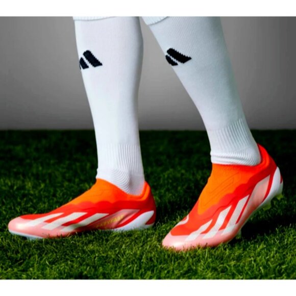 Adidas X Crazyfast Elite SG Laceless Soccer Shoes Men\'s Size 8 Orange IG0611 New main image 9